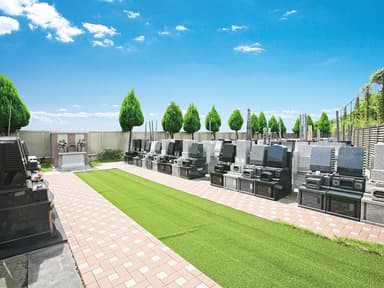 メモリアルステーション南千住　区画整理された墓域